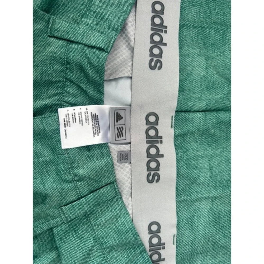 Adidas Golf Ultimate365 Heathered Green Performance Pants Mens 30x32 Flat Front - Picture 3 of 5